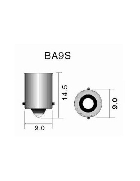 Led auto BA9S με 9 SMD LED