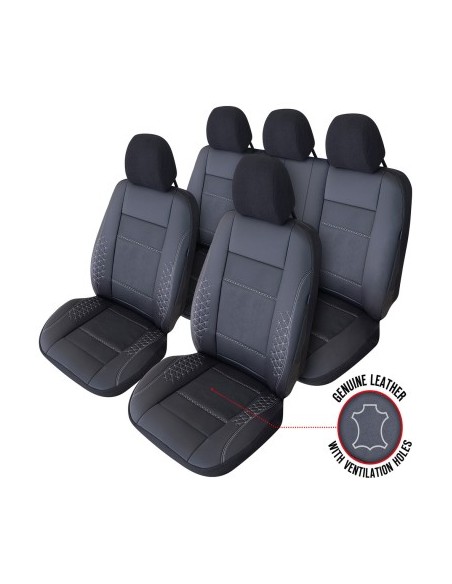 Exclusive Leather Atlas Black Umb-W, Umbrella Seat Cover Set
