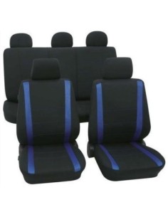 Set Huse Scaun Universale Samoa Petex Negru-Albastru
