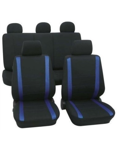 Universal Chair Covers Set Samoa Petex Black-Blue
