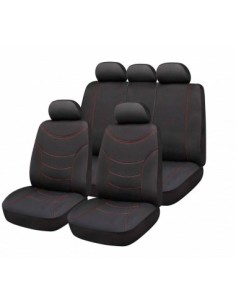 Universal Chair Cover Set Black/Red Bottari
