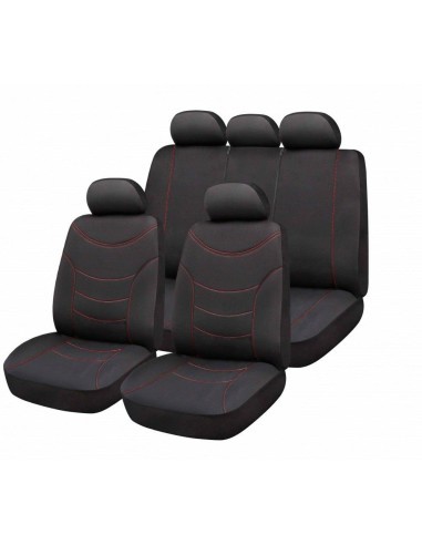 Universal Chair Cover Set Black/Red Bottari