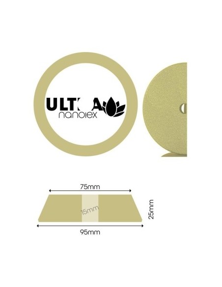 Burete Polish Super Abraziv Nanolex Ultra Cut Pad DA 95x25x75 mm 1buc