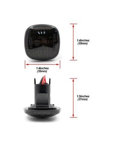 Set of 2 Dynamic LED Wing Indicators for Audi...