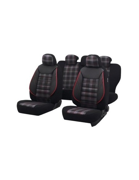Set Huse Scaun Sport Negru-Rosu , Universale, Umbrella