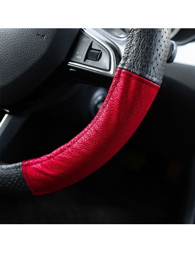 Genuine Leather Perforated Steering Wheel Cover...