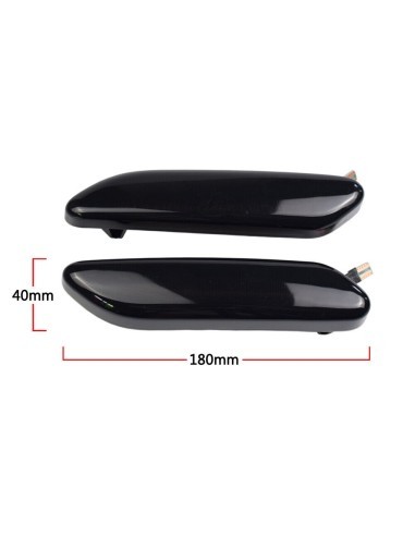 Set 2 Wing Indicators with Smoke Glass Mini...
