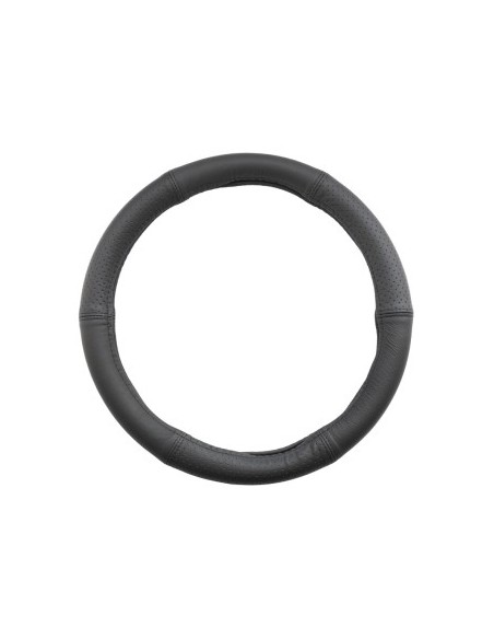 Husa Volan Din Piele Naturala Semi Perforata Negru 44-46 cm