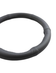 Husa Volan Din Piele Naturala Semi Perforata Negru 44-46 cm 2