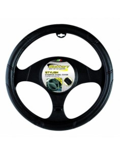Bottari Black Eco Leather Steering Wheel Cover 37-38 Cm