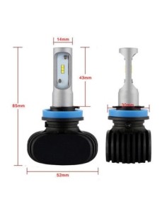 Set 2 LED H11 CSP Canbus, Power 25W, brightness 4000 Lm,... 2