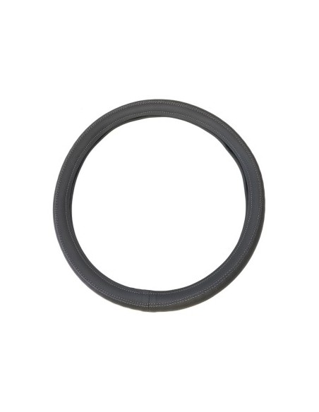 Gray Eco-Leather Steering Wheel Cover 40-42 Cm