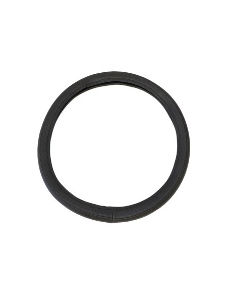 Husa Volan Piele Ecologica Perforata Negru 40-42 Cm
