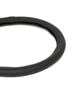Husa Volan Piele Ecologica Perforata Negru 40-42 Cm 2