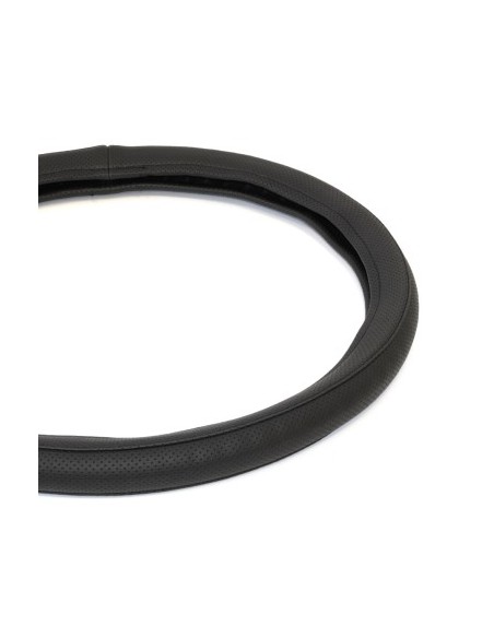 Husa Volan Piele Ecologica Perforata Negru 40-42 Cm