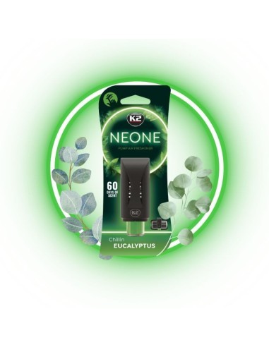 K2 Neone Car Air Freshener, Eucalyptus, 6ml