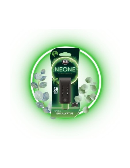 K2 Neone Car Air Freshener, Eucalyptus, 6ml