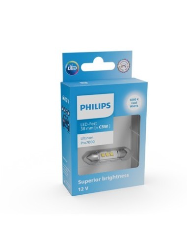 Led auto Alb C5w sofit Philips Ultinon Pro7000...