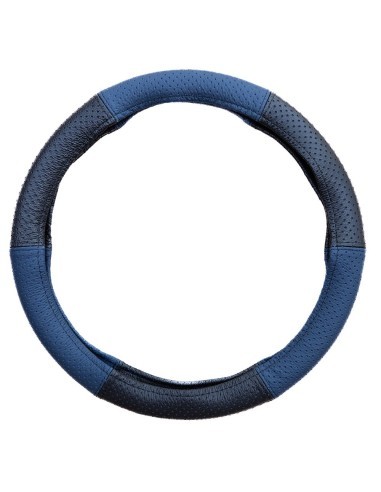 Perforated Natural Leather Steering Wheel Cover...
