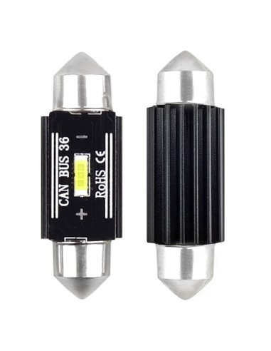 Set of 2 Auto LED Bulbs C5W Canbus with 1Smd...