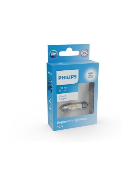 Led auto White C5w sofit Philips Ultinon Pro7000 SL 43 mm