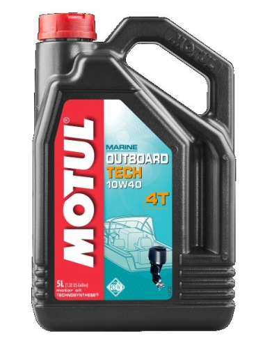 Outboard Motor Oil Motul Outboard Tech 4T 10w40 5L