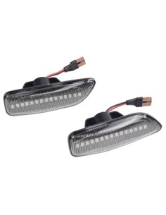 Set of 2 Dynamic LED Wing Indicators with Clear Glass for...