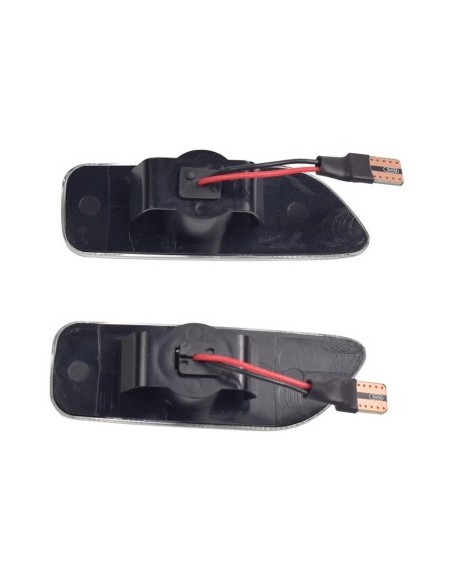 Set of 2 Dynamic LED Wing Indicators with Clear Glass for VOLVO XC90, XC70, S60, S80, V70