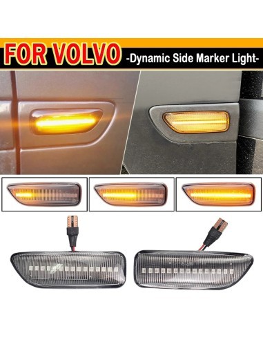 Set of 2 Dynamic LED Wing Indicators with Clear...