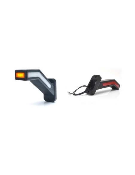 LED Marker Light with Arm 1165P W168.1, 12V-24V, Position / Red / Orange Right WAS