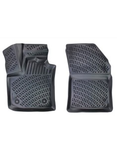 Rubber mat set type tray for Dacia Dokker (Front) 2012-