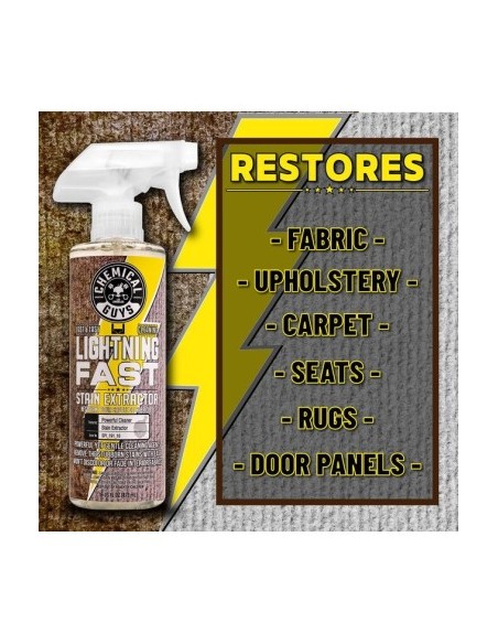 ChemicalGuys Lightning Fast Stain Extractor for Fabric Upholstery, 473 ml