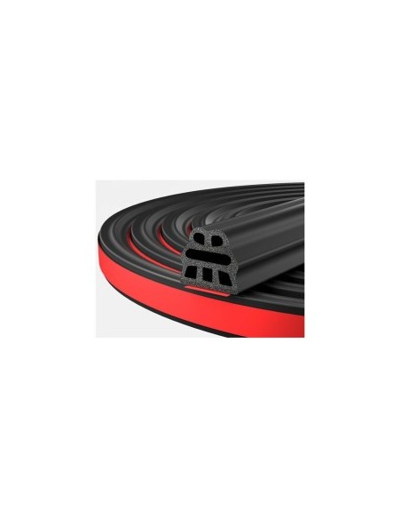Universal triple profile car weatherstrip roll 4.3 m, self-adhesive