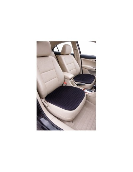 Set of 2 universal front seat covers, Black