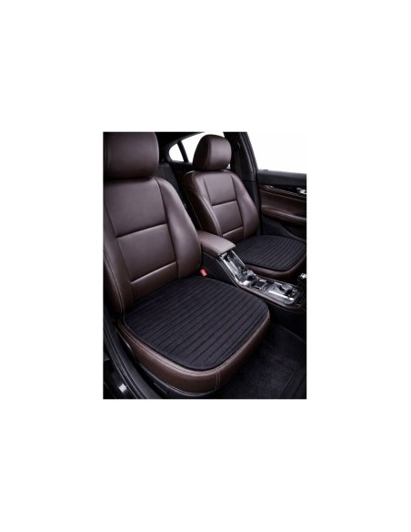 Set of 2 universal front seat covers, Black