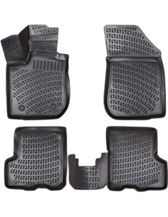 Rubber mat set type tray for Dacia Sandero II 2012-2020
