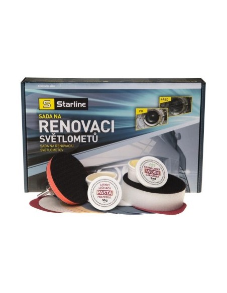 Headlight polishing set for drill, Starline