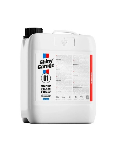 Концентрирана пяна за предварително измиване, неутрално pH Shiny Garage Fruit Snow Foam 5L