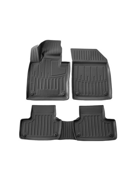 Rubber tray-type car mats set for Volvo XC60 2017-