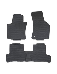 Rubber floor mat set compatible with Volkswagen Golf V...