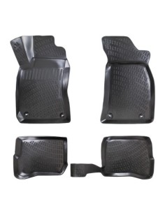 Rubber car mat set, tray type, compatible with Volkswagen...