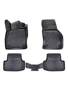 Rubber car mat set type tray compatible with Volkswagen...