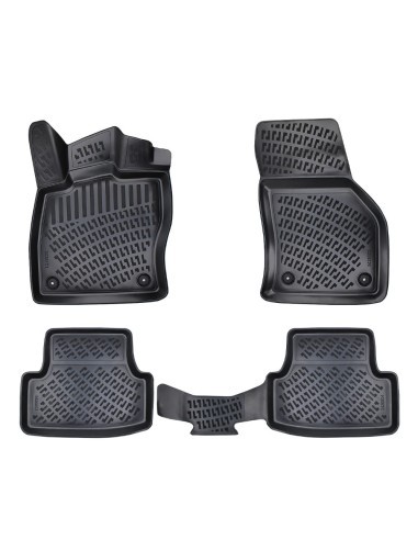 Rubber car mat set type tray compatible with...