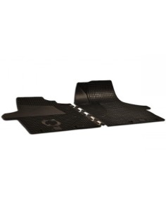 Rubber Mat Set Compatible with VW T5 (2003-2010) 2PCS...