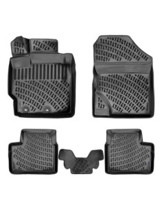 Rubber tray mat set for Toyota Yaris Xp90 II 2005-2013