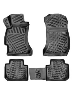 Rubber tray mat set for Subaru Forester IV 2014-2018