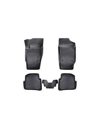 Rubber mat set type tray for Skoda Fabia I...