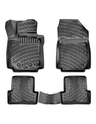 Rubber mat set type tray for Renault Clio 3...