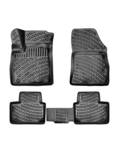Rubber car mat set type tray for Renault Talisman (2015-)