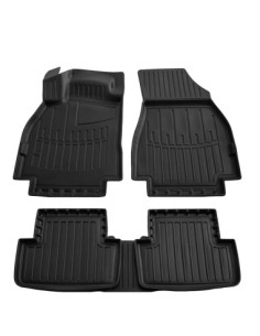 Rubber mat set type tray for Renault Megane II (2002-2009)